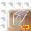 10/20pcs/bag Seamless Adhesive Laminated Board Holders Reinforced Holders For Wardrobe Layered Shelf Fixation Without Drilling