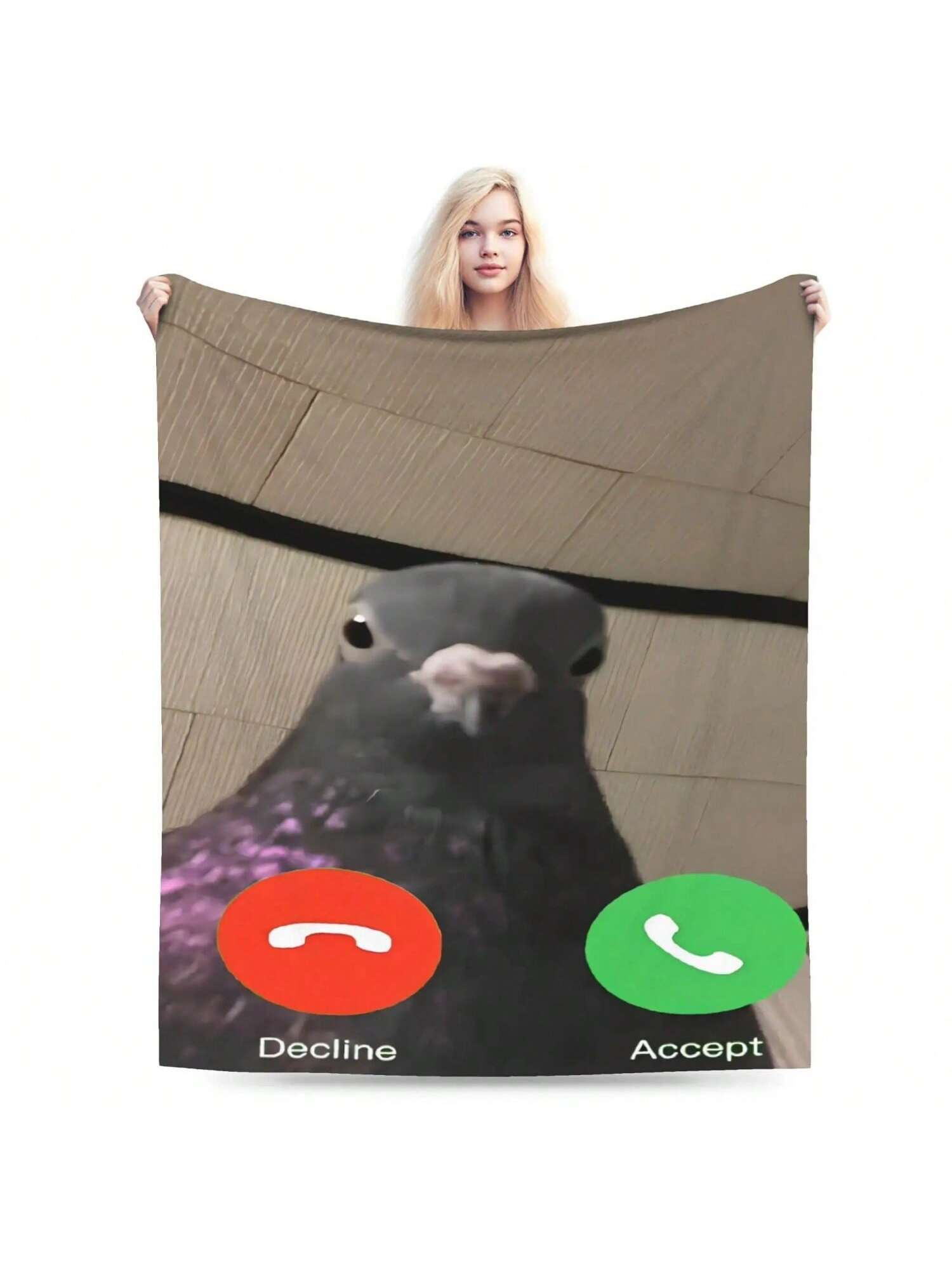 

Pigeon Anime Theme Print Blanket With Bright Colors Suitable Forbed Camping Office Or Home Use It Isa Perfect Gift For Animefans 75X95CM серый