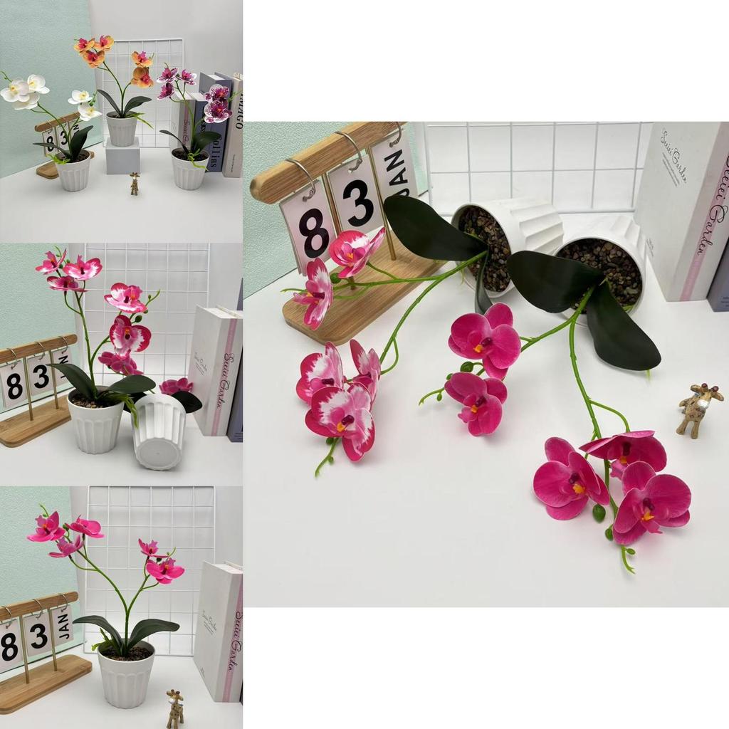 Schmetterlingsorchidee Kunstpflanze mit geprägter Textur für Heimdeko und Wohnzimmerausstellung