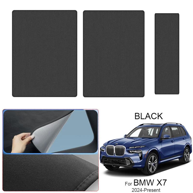 Für BMW X7 2024-Aktuell Auto Wildleder Stoff Anti-UV Elektrostatische Adsorption Schiebedach Sonnenschutz Hitzeschutz Dachfenster Zubehör