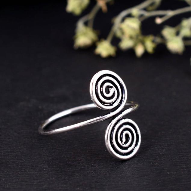 Adjustable Silver Arthritis Ring – Handmade Therapy Splint for Thumb and Finger Joints, Comfortable Relief Jewelry