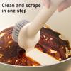 Pot Brush with Large 6-Level Adjustable Rotating Head Multi-Surface Angle 360-Degree Brushing Surface Cleaning Kitchen Brush