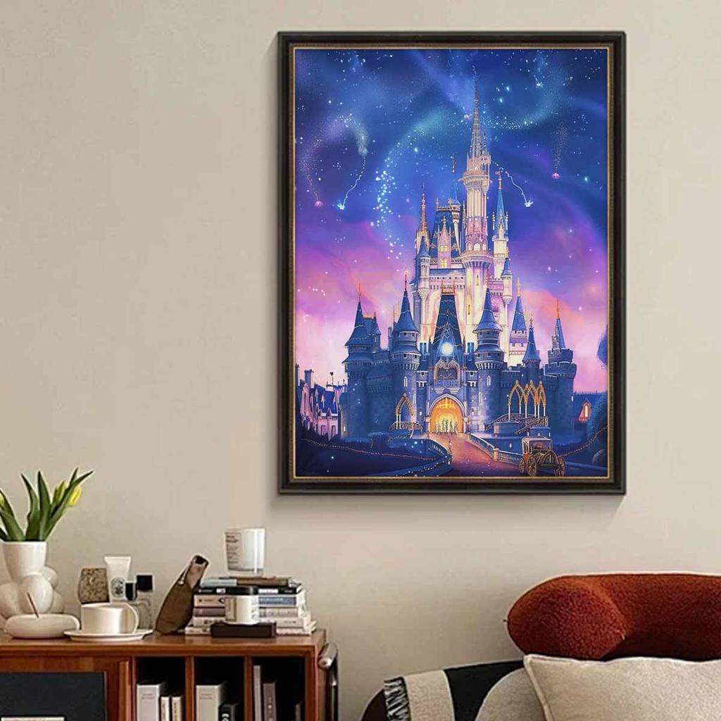 DIY Diamond Painting A Magnificent Castle Cross Stitch Kit Mosaic Art Diamond Painting Full Circle Diamond Home Decoration
