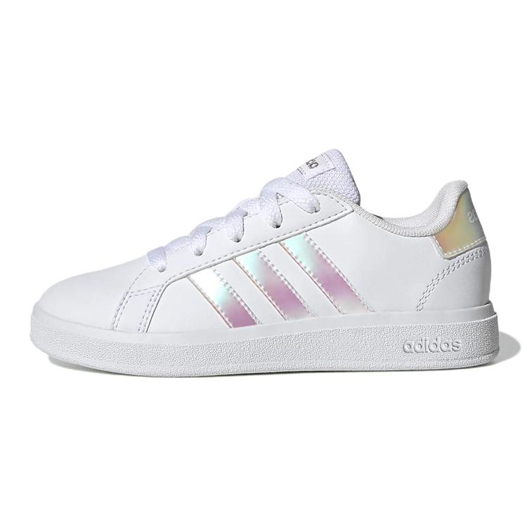 

Adidas Grand Court 2.0 Big Kid White Iridescent GY2326 32