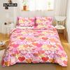 Romantic Duvet Cover Set Valentine Gift Rose Floral Bedding Queen King Size Polyester Quilt Cover