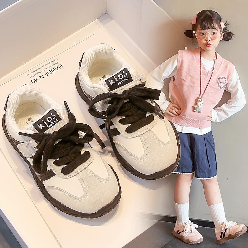 Classmate girls sports shoes summer 2025 new soft-soled running children's moral training shoes girls middle-aged and older children