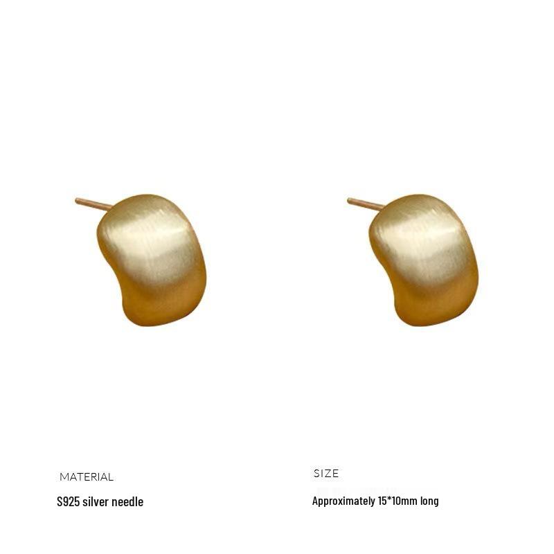 Cercei pătrați din argint 925, cu finisaj mat periat, pentru femei - Cadou la modă pentru studentă