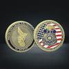 1PC United States Federal Bureau of Investigation Souvenir Gold Plated Coin Collection ST. Micheal Commemorative Coin Challenge Coin