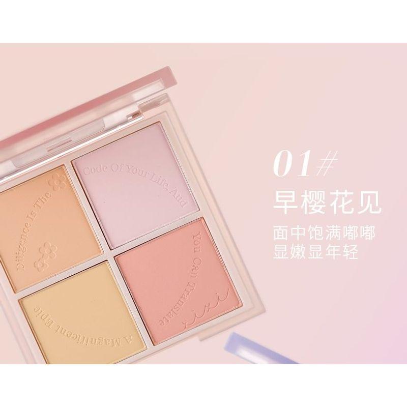Xixi - 4 Colors Blusher Palette - 2 Colors