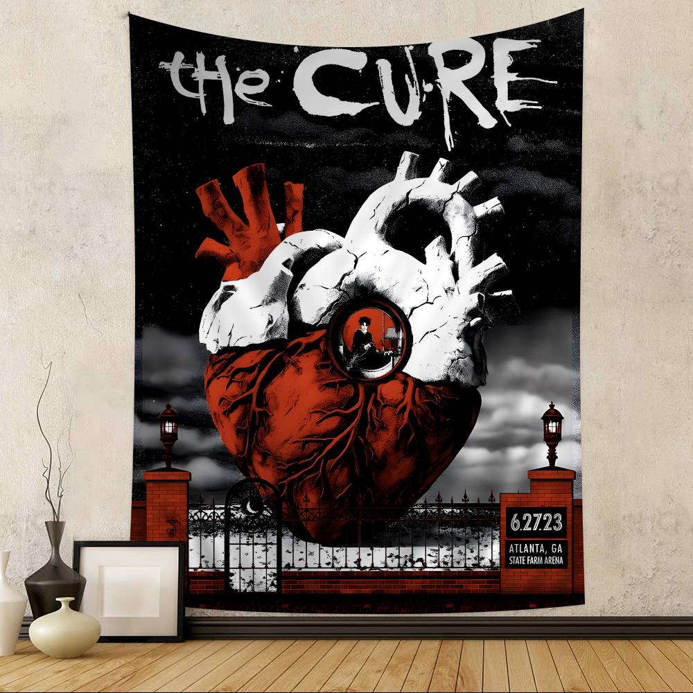 The Cure Arazzo Colorato da Appendere Appeso Tarot Tappeti da Parete Hippie Decorazioni Murali per Stanza
