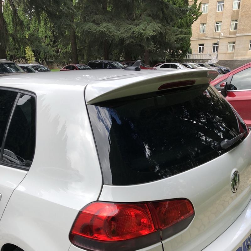 Für Volkswagen VW Golf 6 2010 2011 2012 2013 Heißer ABS-Kunststoff Kofferraum Dachflügel Unlackiert Grundiert Heckspoiler Autozubehör