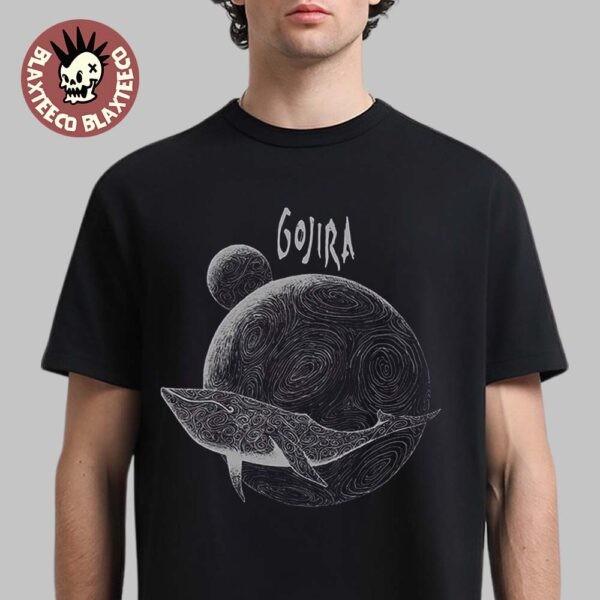 Gojira Europe Tour 2026 Merch From Mars To Sirius Whale T-Shirt S разноцветный