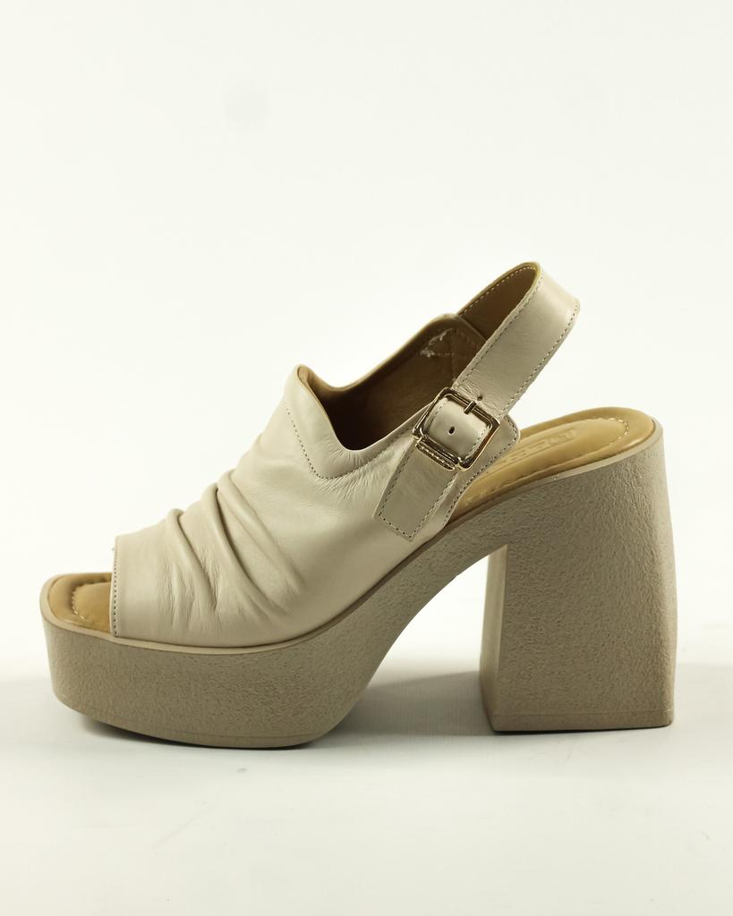 Topuklu Sandalet Phony 13902 36 Krem Deri