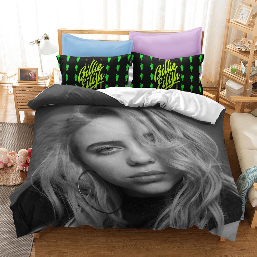 Teens Billie Duvet Cover Set Bedding Set Comforter Cover Machine Washable for Bedroom Decor Children Teens Birthday Gifts