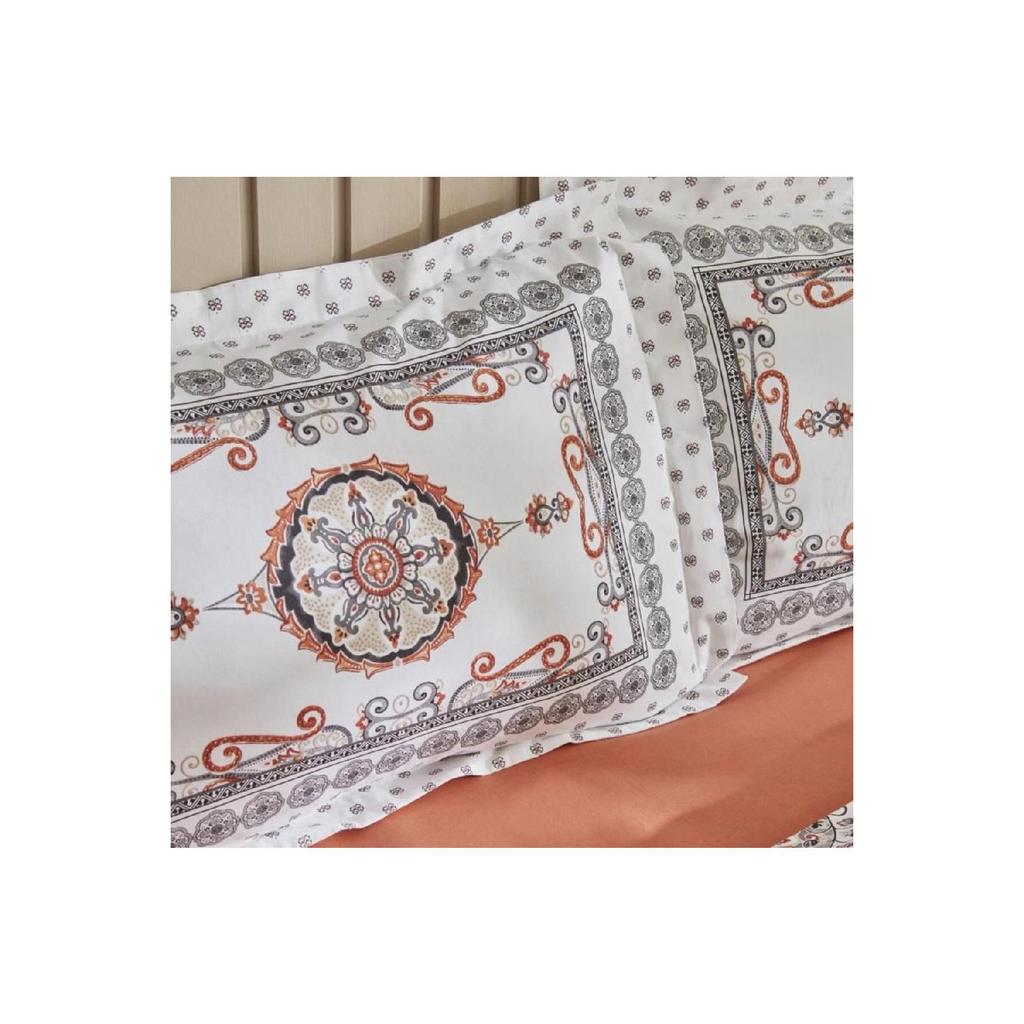 Aprika 100% Cotton Double Duvet Cover Set Tile