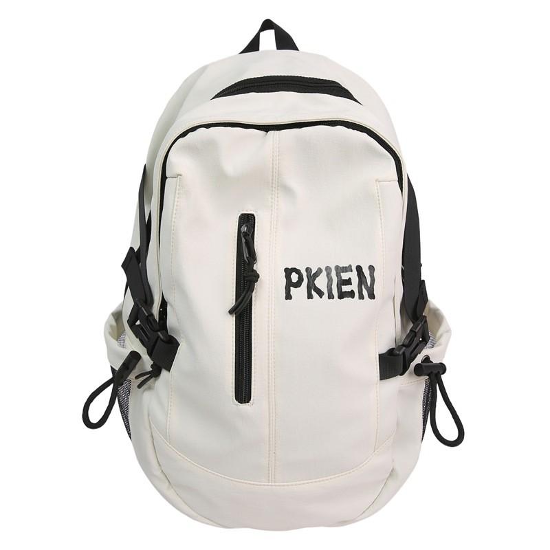 

Leisure Capacity Big Backpack With Solid Color And Letter Print Design Daily For