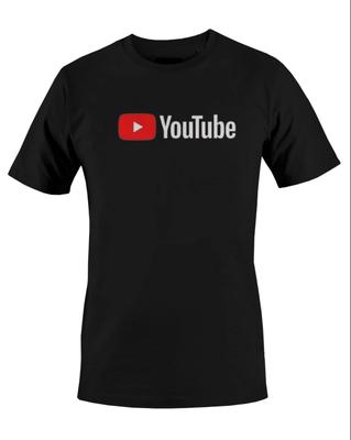 T-shirts pour hommes et femmes Logo YouTube Impression graphique Unisexe T-shirt homme S M L XL 2 3 4 XL