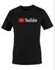 Men's and Women's T-shirts YouTube Logo Graphic Print Unisex Mens T-Shirt S M L XL 2 3 4 XL