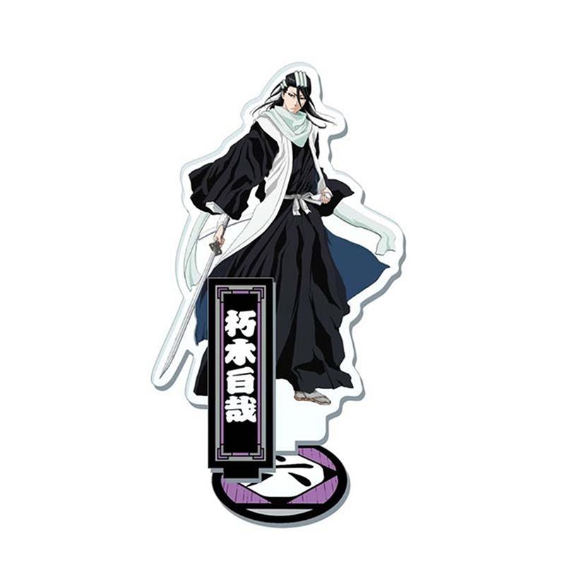 Anime Bleach Acrylic Stand Model Plate Kurosaki Ichigo Kuchiki Rukia Hitsugaya Toshiro Cartoon Figures Standing Sign Holder