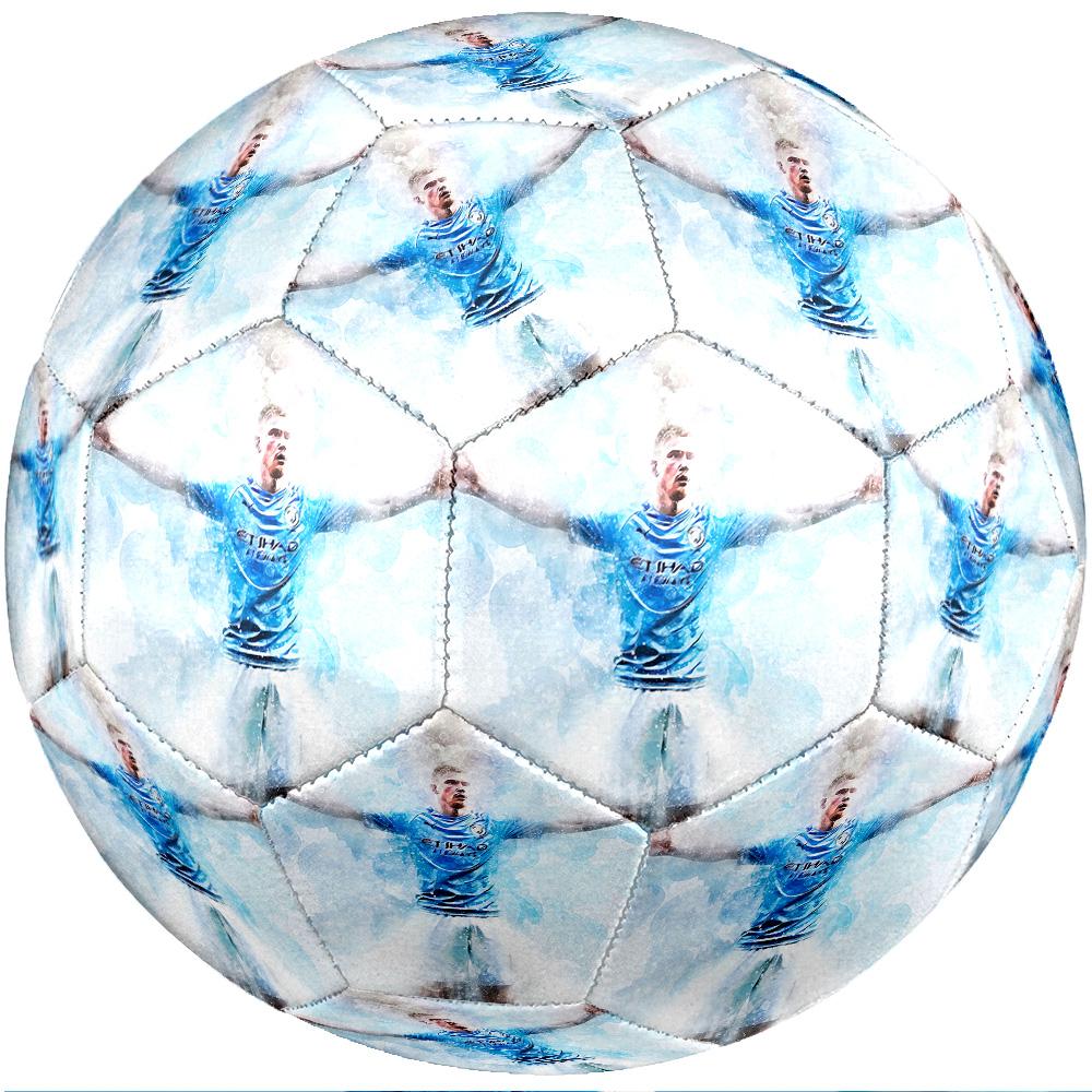 Kevin De Bruyne Theme Soccer Ball Size 5 Soccer Ball Soft Touch Professional Training Football for Outdoor Sports