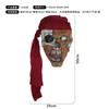 Scarred face, terrifying scream, mask, masquerade, ghostly face, Halloween party, prank prop