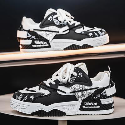 Designer Men's Sneakers Fashion Luxury Comfort Leather Casual Shoes Outdoor Color Matching Breathable Platform Vulcanized Shoes