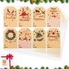 Kraft Paper Christmas Sticker Label Self-adhesive Santa Claus Label Gift Label Sticker For Envelopes Cards Party Favor