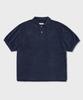 AMFEAST Oversized Big Terry Polo Shirt Navy