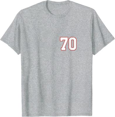 ( Vorne Hinten ) Orlowski 70 Hockey-inspiriertes 100% Baumwoll-T-Shirt Herren-Tees Top
