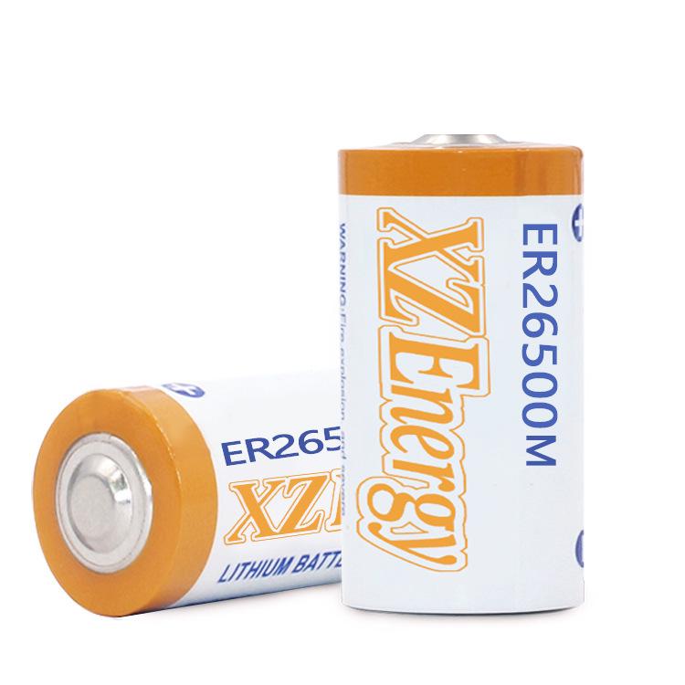 In-Stock ER26500M Disposable 3.6V Lithium Thionyl Chloride Battery, 6500mAh Instrument Power.