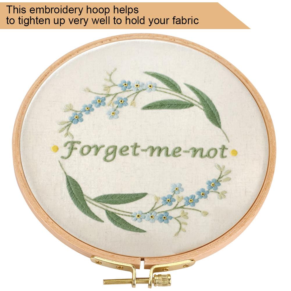 Hand Embroidery Hoop Wooden Circle Frame for Cross Stitch Embroider Needle Arts DIY Tool