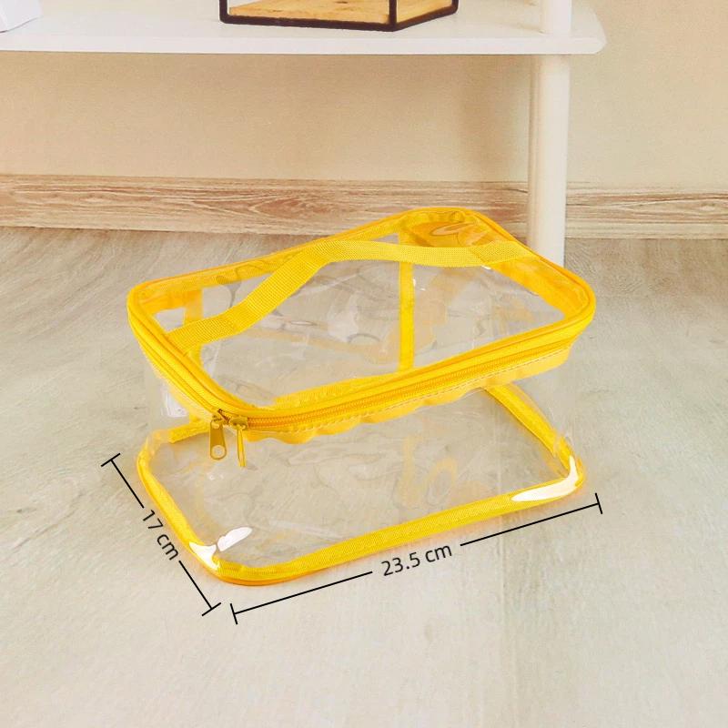 Clear Zipper Toy Storage Bag Large Capacity Waterproof Organizer For Kids Building Block Puzzle And Dolls Toy Brick Storage