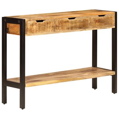 Vidaxl Szafka Z 3 Szufladami, 110X35X75 Cm, Lite Drewno Mango