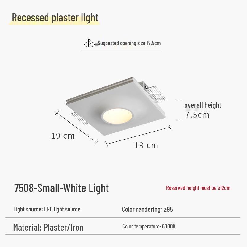 

LED Recessed Spotlight for Home: Ceiling and Wall Light for Living Room and Hallway