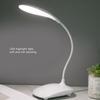 Touch Control LED Desk Lamp Flexible Angle 3 Lighting Modes LED Table Lamp White Light 5500K-6000K Dimmable USB Desk Lamp