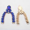 Charm 12Color 1pcsCrystal Chain DIY Garment sewing accessories Rhinestone bikini Connectors buckle fashion Beach SlipperChain