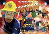 Boys Birthday Baby Shower Backdrop Cartoon Fireman Sam Design Indoor Wall Decor Kids Studio Portrait Photography Gift Supplies