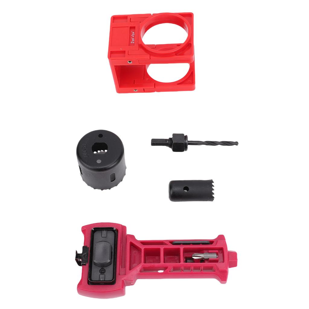 Door Latch Installation Kit Remove Extra Materials Hole Saw Latch Mounting Accessories for 1 3 4in 1 3 8in Thickness