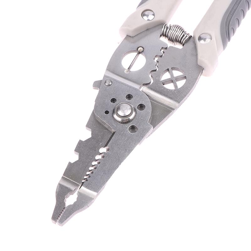 Electrician Specific Wire Stripping Pliers Multifunctional Electricians Maintenance Anti-Slip Stripper Cable Crimper Pliers Tool