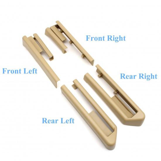 LHD RHD Interior Car Front Rear Seat Sliding Track Rail Trim Cover Replacement For BMW X5 X6 E70 E71 E72 2007-2014