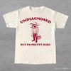 Undiagnosed But I'm Pretty Sure Vintage T Shirt Retro Cowboy Raccoon Western