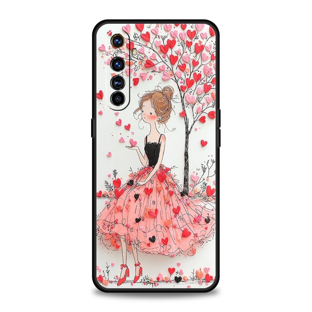 

Cartoon Girl Case For Realme C67 C63 C55 C53 C35 C25 C21 GT 2 3 5 6 10 11 12 13 Pro Plus 5G Soft TPU Phone Cover Fundas Capa Bag Realme 10 Pro
