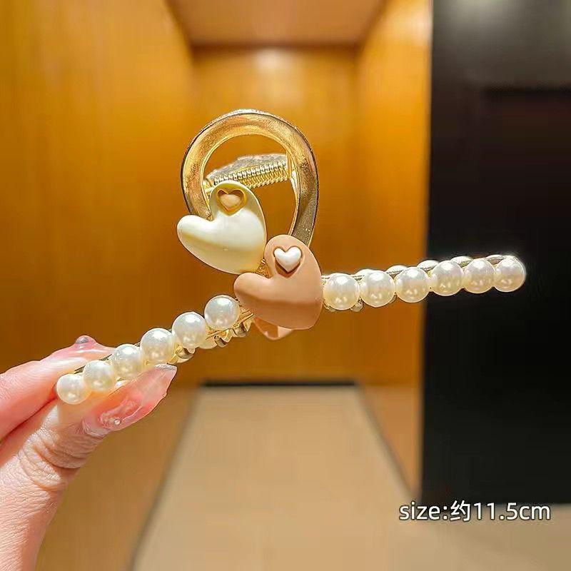 Alloy Womens Back-of-Head Grabber Large High-End Hair Claw Clip Summer 2026 Shark Clip Headpiece Japan and Korean Style