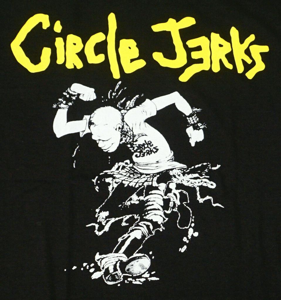 Vintage Circle Jerks Punk Rock Cotton Black S-234XL Unisex Shirt CM306