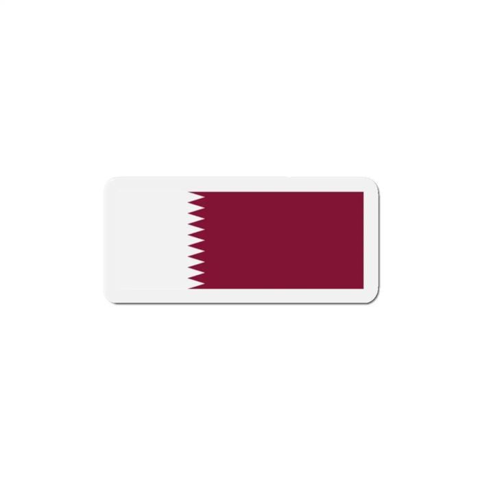 Aimant Drapeau Qatar - Multicolore - 6 Cm - 50 Pièces - Résine Synthétique - Mixte