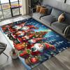Merry Christmas Tree Santa Claus,New Year Fairy Tale Gift Carpet Rug for Home Bedroom Sofa Doormat Decor,Non-slip Floor Mat