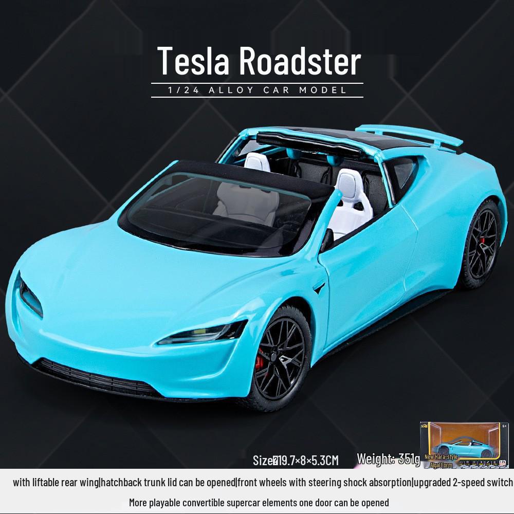 1:24 Tesla Alloy Car Model Simulation Toy - New Energy Vehicle for Kids