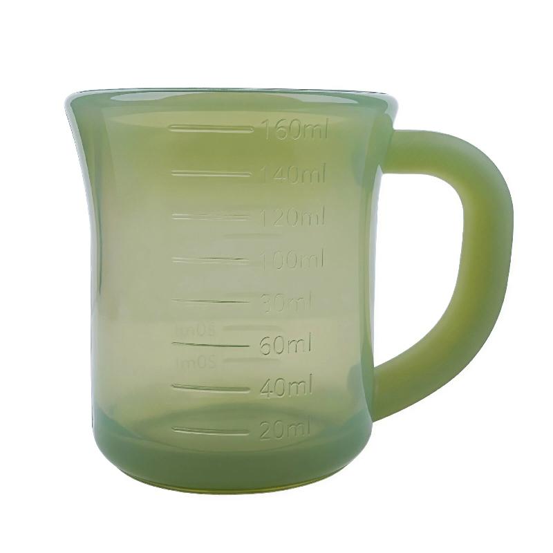 Silicone Graduated Cup, Silicone Water Cup And Measuring Cup, Anti-Drop Water Cup, Outdoor Water Cup, Visible Dual-Scale Liquid