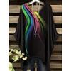 Large Size Women's Clothing with Rose Petals, Butterfly Patterns, Full Body Printed Short Sleeves for Daily Commuting