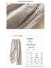 Women's Summer 2024 High Waist Cotton Linen Wide Leg Pants: Loose, Slimming, Casual, Thin Drape Style